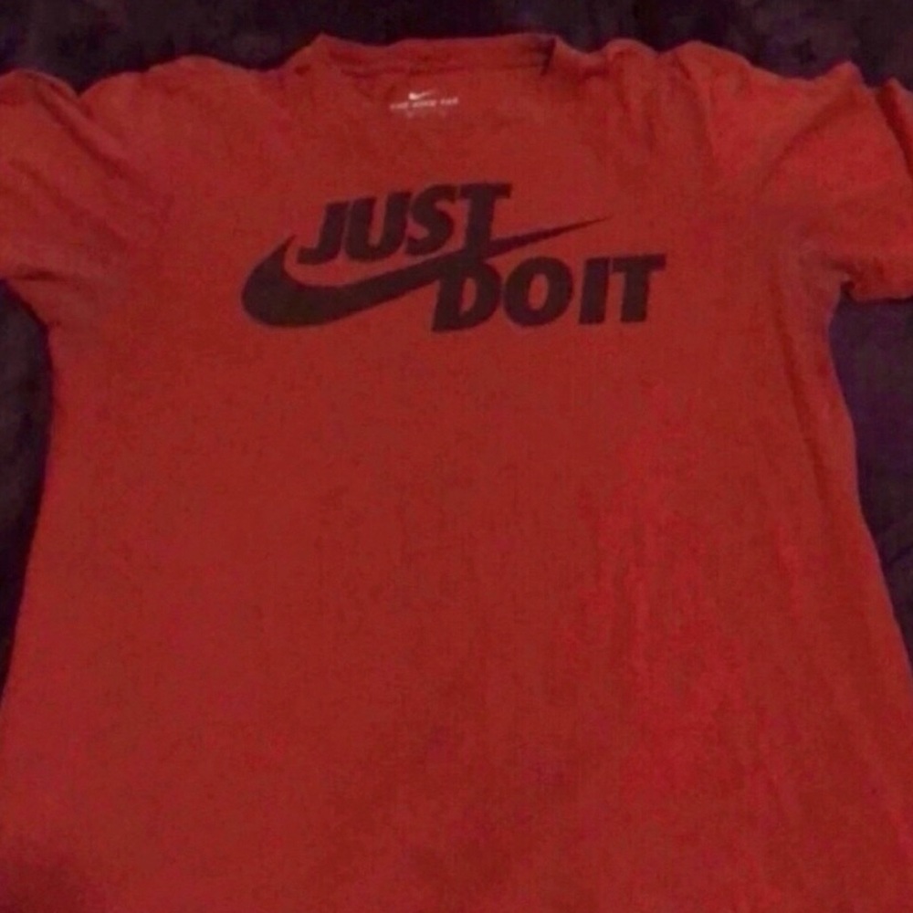 Nike Red and Black Short Sleeve Tee